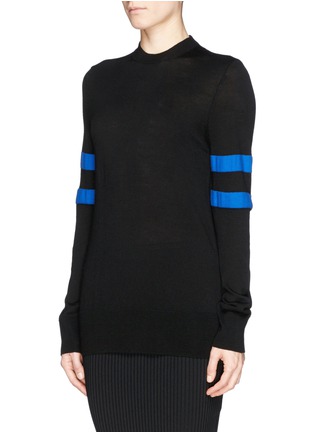 Front View - Click To Enlarge - T BY ALEXANDER WANG - Rugby stripe merino wool sweater