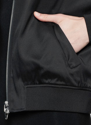 Detail View - Click To Enlarge - T BY ALEXANDER WANG - Stretch silk twill bomber jacket