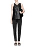 Figure View - Click To Enlarge - T BY ALEXANDER WANG - Stretch silk blend twill track pants