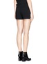 Back View - Click To Enlarge - T BY ALEXANDER WANG - Waist tab crepe shorts