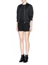 Figure View - Click To Enlarge - T BY ALEXANDER WANG - Waist tab crepe shorts