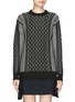Main View - Click To Enlarge - T BY ALEXANDER WANG - Honeycomb cable knit cotton blend sweater
