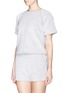 Front View - Click To Enlarge - T BY ALEXANDER WANG - French terry scuba jersey sweatshirt