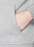 Detail View - Click To Enlarge - T BY ALEXANDER WANG - Heavy French terry logo zip hoodie