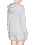 Back View - Click To Enlarge - T BY ALEXANDER WANG - Heavy French terry logo zip hoodie