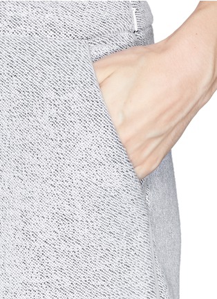 Detail View - Click To Enlarge - T BY ALEXANDER WANG - French terry overlay scuba jersey shorts