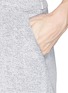 Detail View - Click To Enlarge - T BY ALEXANDER WANG - French terry overlay scuba jersey shorts