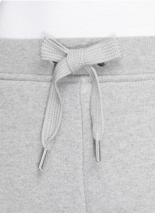 Detail View - Click To Enlarge - T BY ALEXANDER WANG - Heavy French terry logo shorts