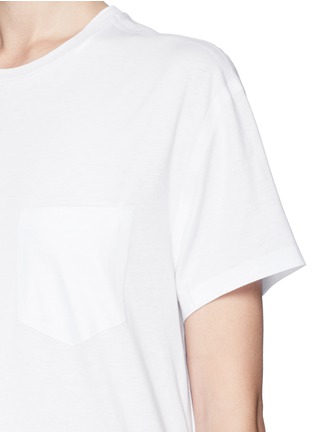 Detail View - Click To Enlarge - T BY ALEXANDER WANG - Patch pocket welded seam jersey T-shirt