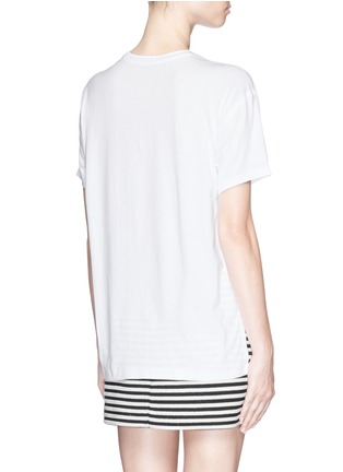 Back View - Click To Enlarge - T BY ALEXANDER WANG - Patch pocket welded seam jersey T-shirt