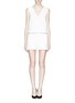 Main View - Click To Enlarge - EMILIO PUCCI - Cutout panel stretch crepe playsuit