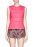 Main View - Click To Enlarge - EMILIO PUCCI - Cutout panel stretch crepe sleeveless top