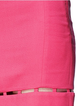 Detail View - Click To Enlarge - EMILIO PUCCI - Rectangular cutout crepe pencil skirt