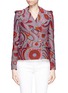 Main View - Click To Enlarge - EMILIO PUCCI - Dot swirl cloqué military jacket