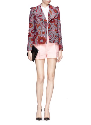 Figure View - Click To Enlarge - EMILIO PUCCI - Dot swirl cloqué military jacket