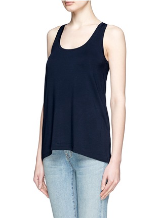 Front View - Click To Enlarge - VINCE - Drape stretch jersey tank top