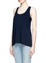 Front View - Click To Enlarge - VINCE - Drape stretch jersey tank top