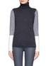 Main View - Click To Enlarge - VINCE - Tri-coloured wool-cashmere turtleneck sweater