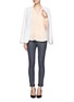 Figure View - Click To Enlarge - VINCE - Layered placket blouse