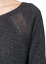 Detail View - Click To Enlarge - VINCE - Sheer panel raglan sweater