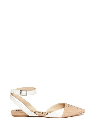Main View - Click To Enlarge - SAM EDELMAN - 'Brina' ankle strap stud flats 