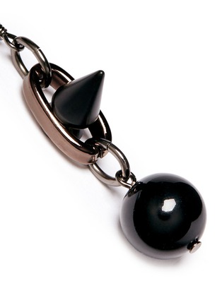 Detail View - Click To Enlarge - JOOMI LIM - Spike pearl drop earrings