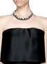 Figure View - Click To Enlarge - JOOMI LIM - Crystal pearl cotton braid necklace