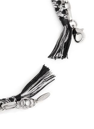 Detail View - Click To Enlarge - JOOMI LIM - Spike cotton braid chain necklace