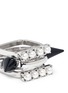 Detail View - Click To Enlarge - JOOMI LIM - Spike pearl three ring set
