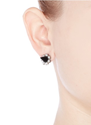 Figure View - Click To Enlarge - JOOMI LIM - Spike pearl earrings