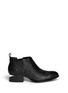Main View - Click To Enlarge - ALEXANDER WANG - 'Kori' cutout heel lizard embossed leather Chelsea boots