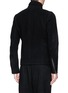 Back View - Click To Enlarge - THE VIRIDI-ANNE - Asymmetric zip wool felt jacket