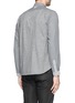 Back View - Click To Enlarge - WHITE MOUNTAINEERING - Felted knit back twill shirt