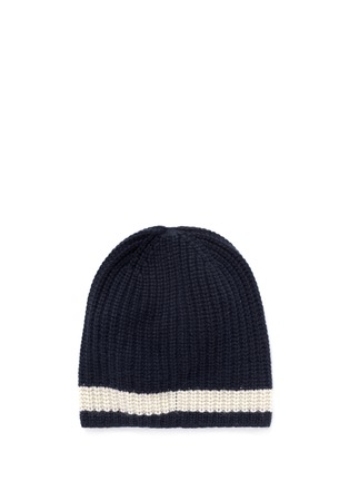 Figure View - Click To Enlarge - ALEX MILL - Stripe cashmere beanie