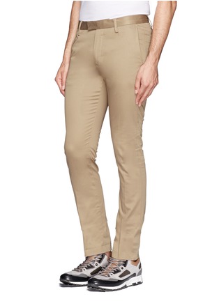 Front View - Click To Enlarge - ACNE STUDIOS - Max Satin stretch slim-leg chinos