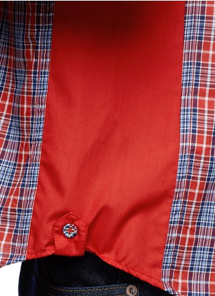 Detail View - Click To Enlarge - WHITE MOUNTAINEERING - Plaid cotton twill shirt