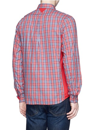 Back View - Click To Enlarge - WHITE MOUNTAINEERING - Plaid cotton twill shirt