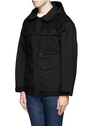 Front View - Click To Enlarge - WHITE MOUNTAINEERING - Taffeta hood flight jacket