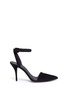 Main View - Click To Enlarge - ALEXANDER WANG - 'Lovisa' lambskin suede ankle strap pumps