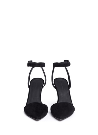 Figure View - Click To Enlarge - ALEXANDER WANG - 'Lovisa' lambskin suede ankle strap pumps