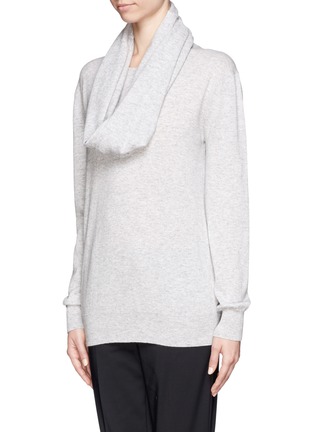 Front View - Click To Enlarge - THE ROW - Cashmere pullover with snood