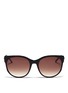 Main View - Click To Enlarge - THIERRY LASRY - Axxxexxxy metal temple slim plastic sunglasses