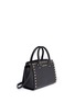 Front View - Click To Enlarge - MICHAEL KORS - 'Selma' medium stud saffiano leather satchel