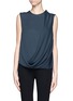 Main View - Click To Enlarge - LANVIN - Draped front sleeveless silk top