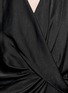 Detail View - Click To Enlarge - HELMUT LANG - Coma sheen draped front blouson dress