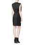 Back View - Click To Enlarge - HELMUT LANG - Coma sheen draped front blouson dress
