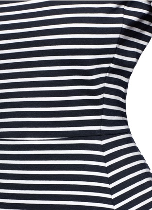 Detail View - Click To Enlarge - THEORY - Panna striped peplum top