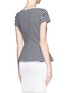 Back View - Click To Enlarge - THEORY - Panna striped peplum top