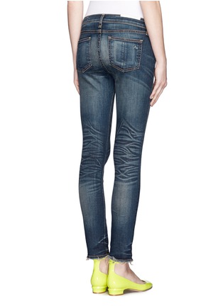 Back View - Click To Enlarge - RAG & BONE - Raw-edge hem cropped jeans