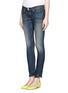 Front View - Click To Enlarge - RAG & BONE - Raw-edge hem cropped jeans